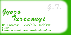 gyozo turcsanyi business card